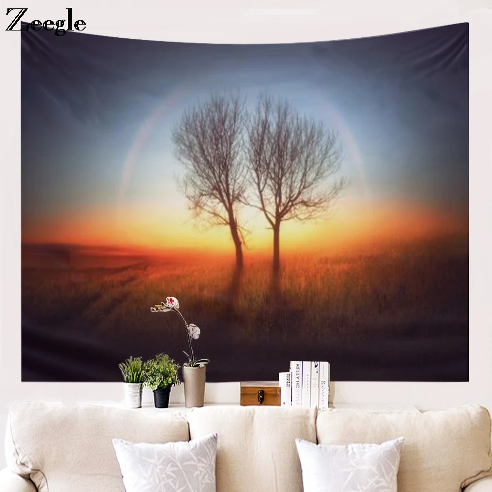Zeegle Creative Tapestry Home Decor Wall Mat Bedspread Tapestry Large Wall Tapestry Tableclothes Window Curtain Wall Hanging