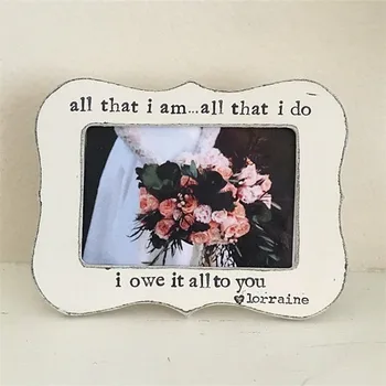 

Mother of the bride Picture frame, custom 4x6 Mom photo Frames, Thank You Wedding gift for Mother of the Bride, wedding keepsake