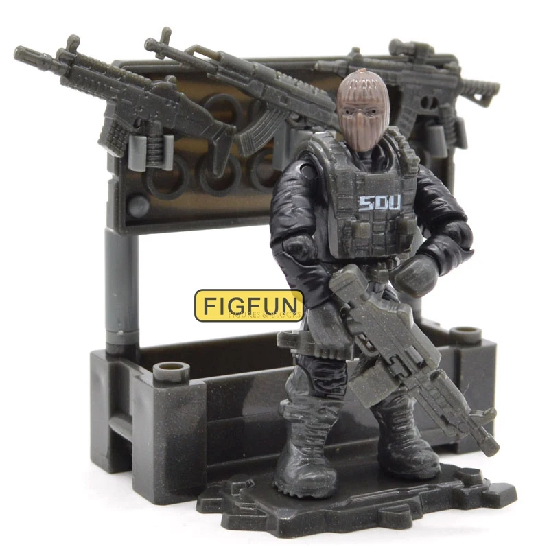  SWAT Mega Toy Figure Set War Military Series with Weapons Dog Call Telescope Building Blocks Bricks
