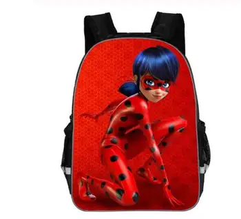 

New anime ladybug girl backpack fashion breathable large-capacity children's schoolbag student backpack tide