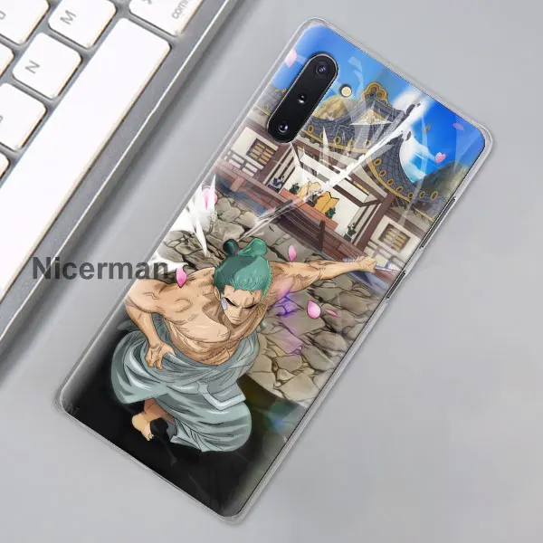 Аниме one piece Луффи Зоро телефонные чехлы для samsung Galaxy Note 10 Plus(5G) Note 8 9 10 S10e S10 S8 S9 Plus жесткий чехол - Цвет: 13