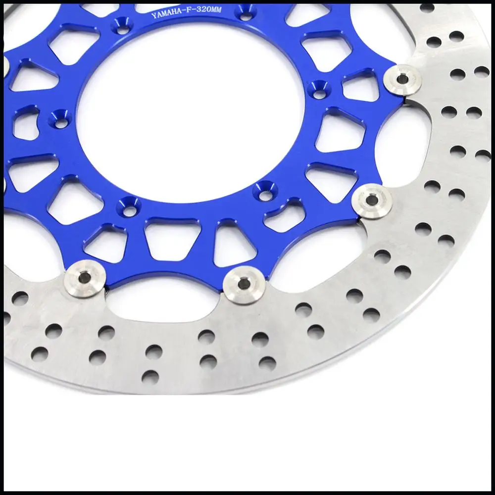 320 мм плавающий передний негабаритный диск для YAMAHA YZ250F WR250F 01-19 YZ450F WR450F 03-19 Синий