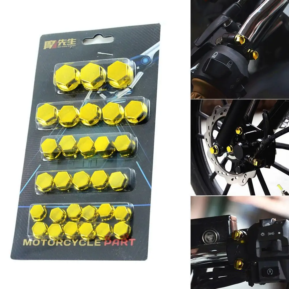 

30pcs/Set Motorcycle Modification Accessories Head Screw Nut Cover Decorative Parts for YAMAHA Kawasaki Honda