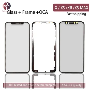 

Front Screen Outer Glass Frame Bezel OCA For iPhone X / XS / XR / XS MAX XSM Screen Glass Replacement Repair Part