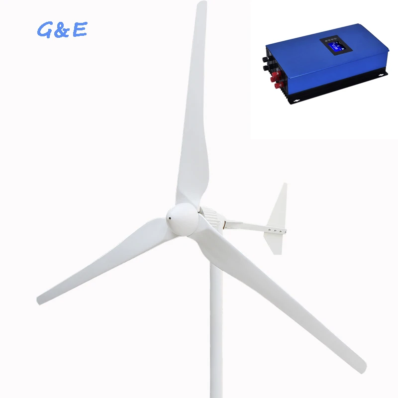2KW Wind Generator 48V Wind Turbine With On Grid 2000W Inverter 2KW Wind Generator 48V Wind Turbine With On Grid 2000W Inverter
