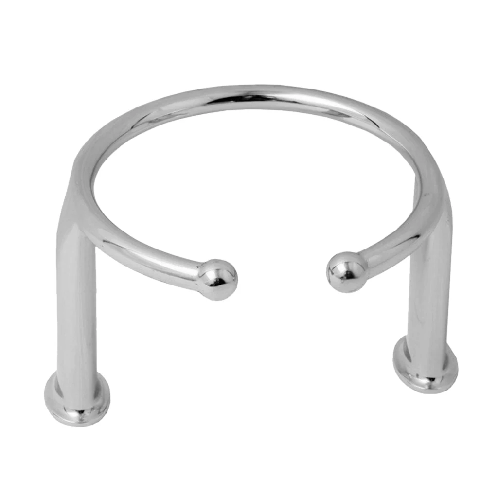 Boat 316 Stainless Steel Open Ring Cup Drink Holder Polished Marine Yacht RV