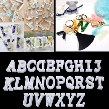 

26pcs/set Number Alphabet Jewelry Casting Mold Reversed Letter Jewelry Making Mold Craft