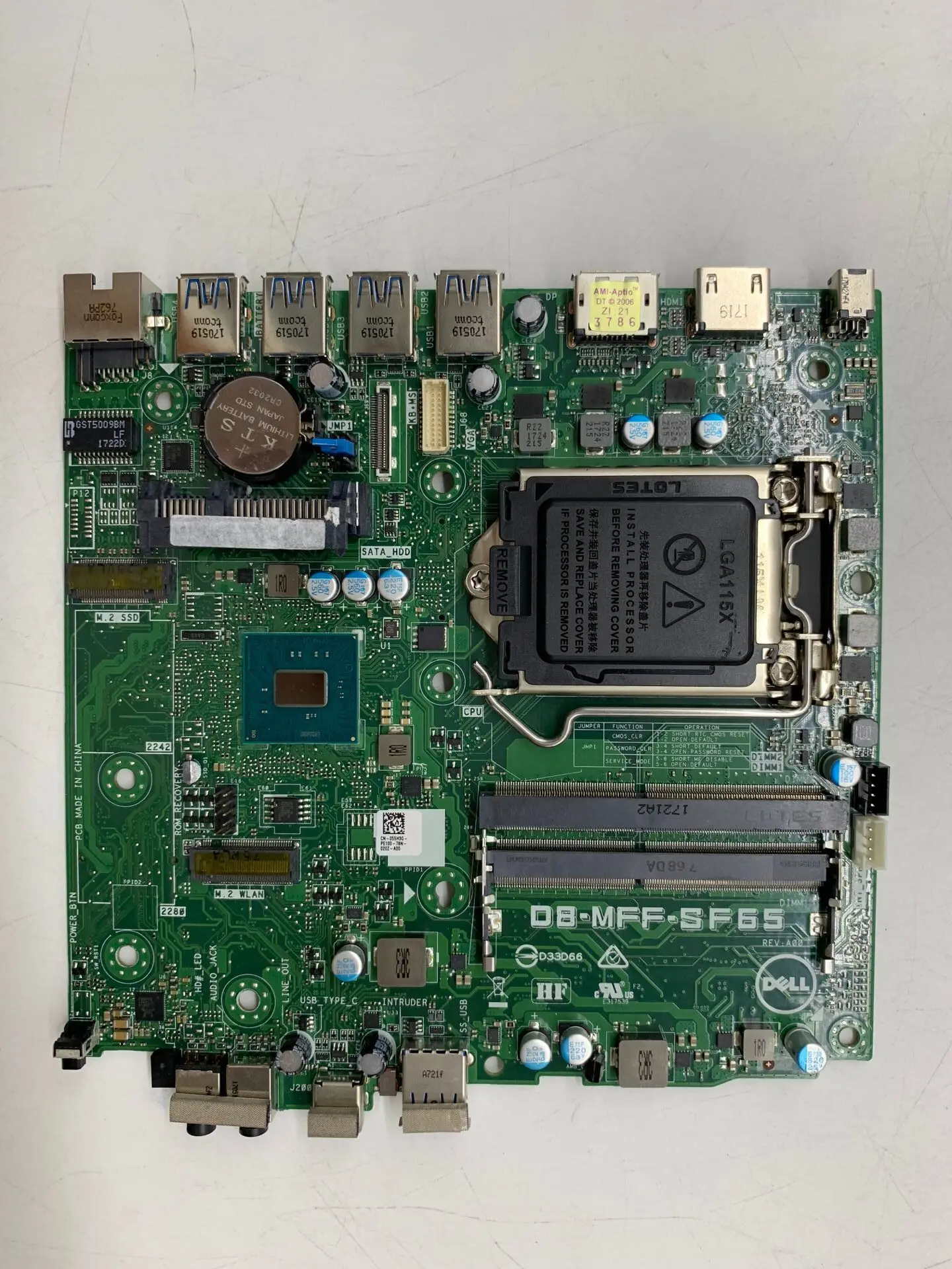 Для Dell 3050M 5050M 7050M D8-MFF-SF65 материнская плата 782GW 55H3G JP3NX 1151 оригинальная подержанная материнская плата
