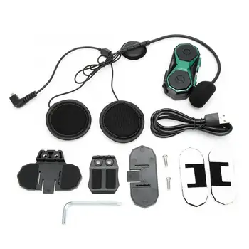 

Motorcycle Helmet Headset 1000m/3280.8ft IP66 Wireless Bluetooth FM Radio Earpiece Intercom Earphone Motorcycle Helmet Headset