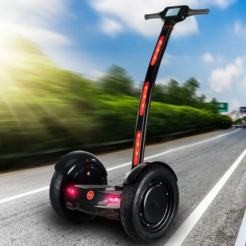 

A6 Electric Stand Scooter 2 Wheels Balance Scooters 15 Inch 1000W Electric Hoverboard Skateboard With Mobile APP