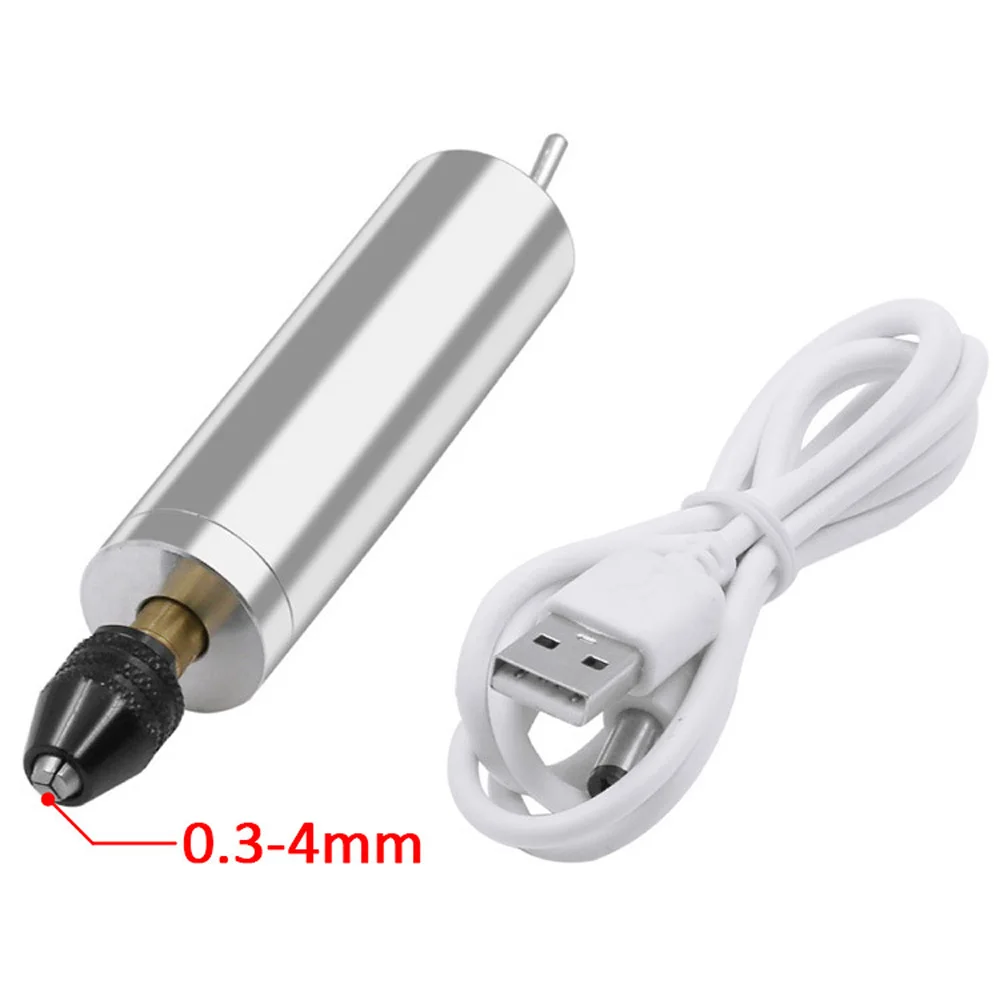 Прочный и прочный длительный срок службы USB Электрический шлифовальный мини-станок полировка миниатюрная маленькая ручная дрель черный патрон
