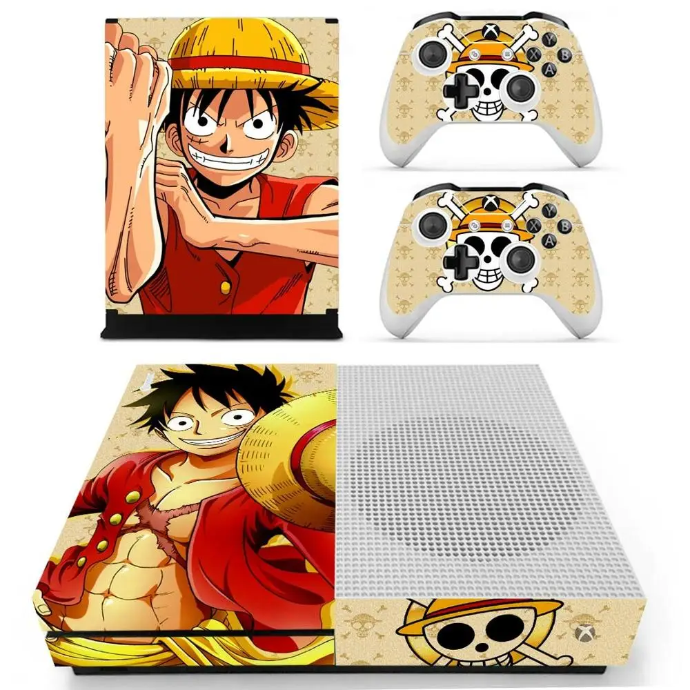 YS-xboxoneS-0634 One piece наклейка s для Xbox One S виниловые наклейки для кожи Pegatina Adesivo для Xbox one Slim консоль и два контроллера шкуры - Цвет: YS-xboxoneS-0634