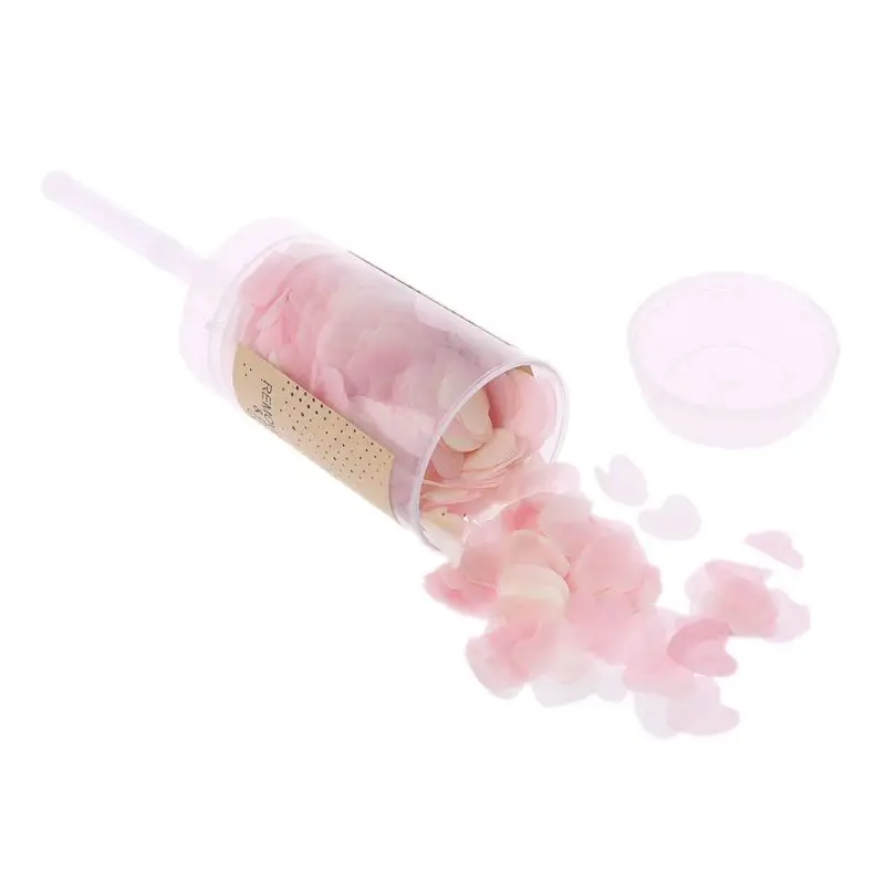 Круглые Конфетти Push Pop Контейнер для свадьбы, дня рождения, юбилея, вечерние принадлежности, декор 634E - Цвет: T-12