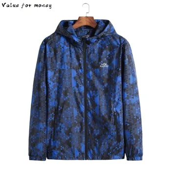 

size plus 8XL New Spring Autumn Bomber Hooded Jacket Men Casual Slim Patchwork Windbreaker Jacket Male Outwear Zipper Thin Coat