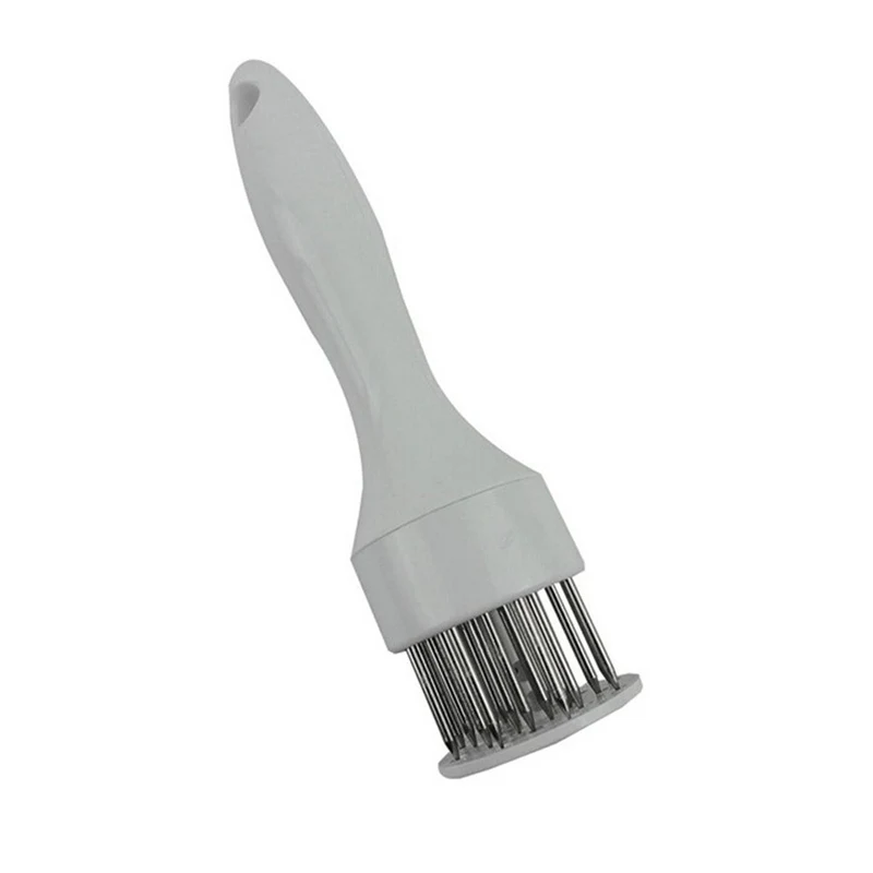 Стейк свинина Чоп быстро рассыпчатое мясо нежное Tenderizer Кухня Мясо сталь Tenderizer помощник из нержавеющей молоток для мяса с иглами мясо россыпью - Цвет: white