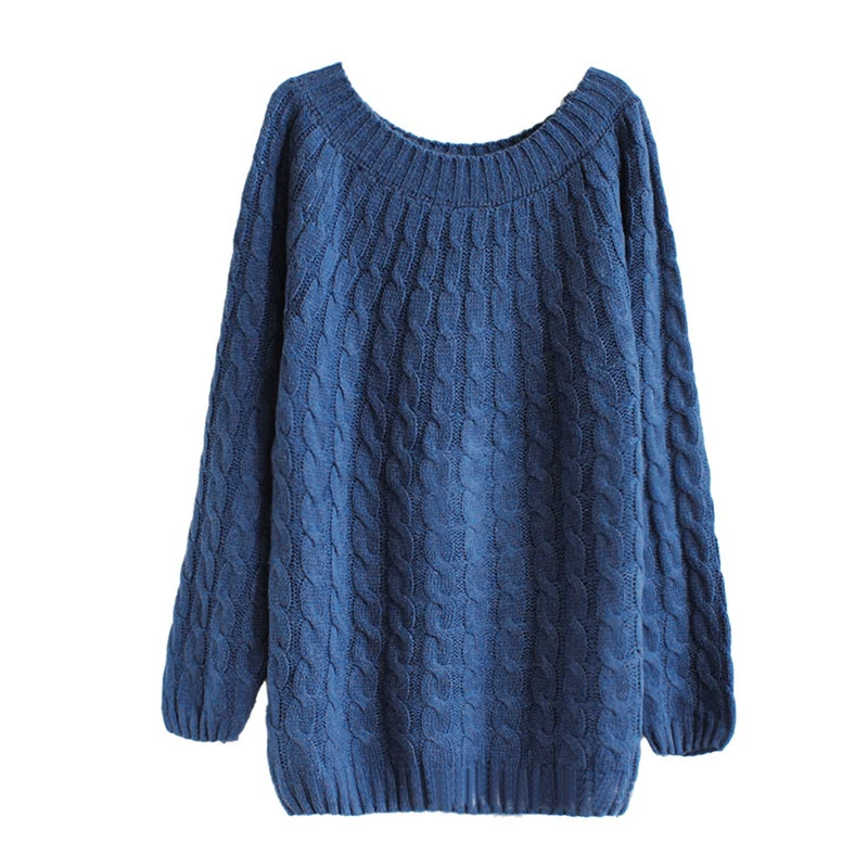 MONERFFI Twist Pattern Sweaters Women Autumn Winter Fashion Basic Pullover Female Jumpers Long Sleeve Pull Femme Casual Knitted