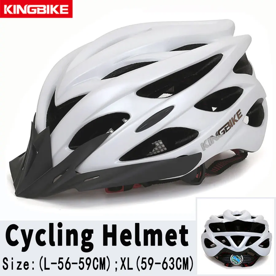 KINGBIKE велосипедный шлем, ультра-светильник, велосипедный шлем CPSC& CE, задний светильник со съемным козырьком, MTB велосипедный шлем для мужчин, Casco Ciclismo - Цвет: J-652-N4