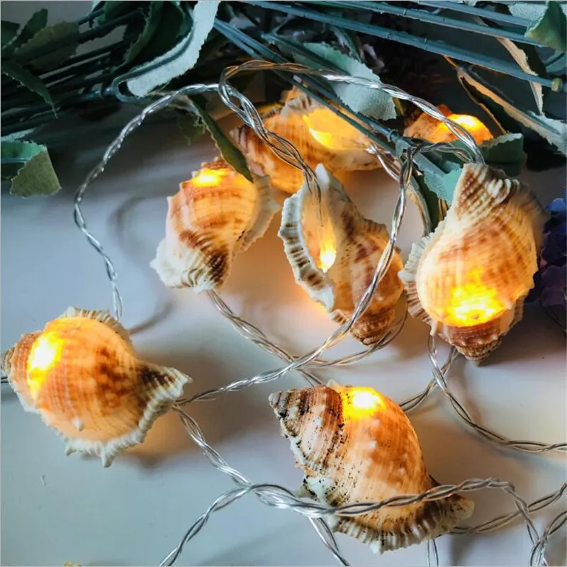 

Romantic Sea Conch Led Light String for Holiday Party Christmas Day Decor 1.5/3M Night light String 1919