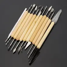 Глина лепки сглаживающий воск для резки по глине керамический инструмент полимерные Формирователи моделирование резная ручка для инструмента набор