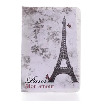 

Styles Flag Eiffel Tower Passport Cover Card ID Holders PVC Document Folder Travel Passport Package 14x9.6cm