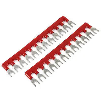400V 10A 12 Postions вывод с предварительной изоляцией Защитная полоска красный 2 предмета