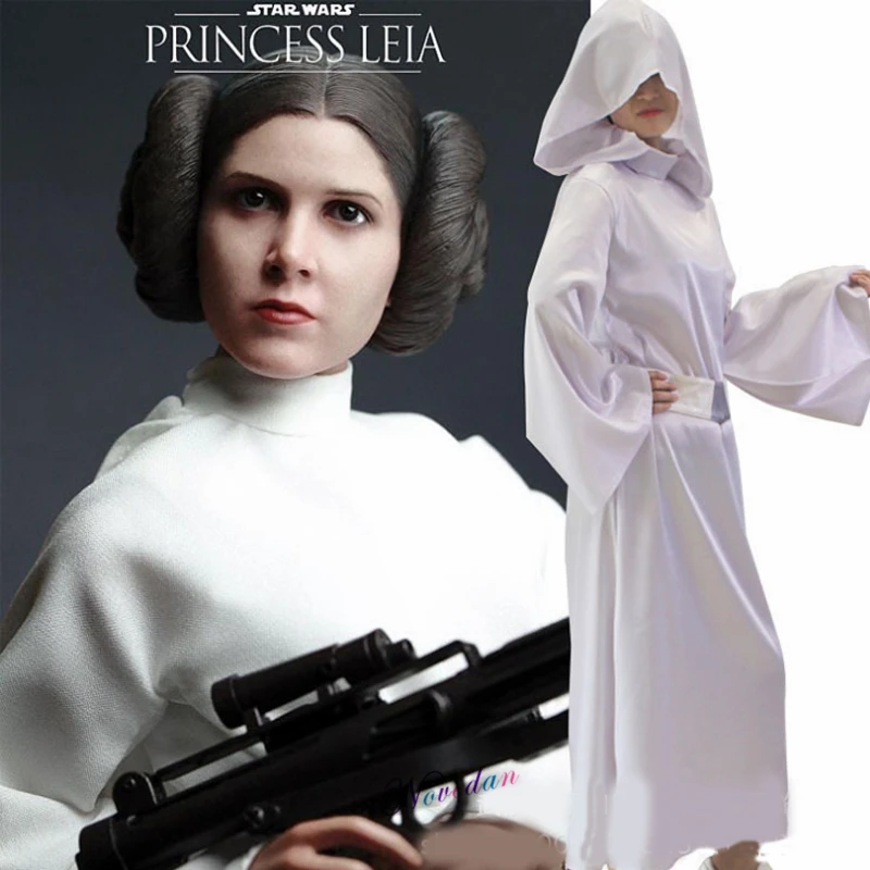 Leia Slave Cosplay Costume White Long Dress Robe Gown Sets Purim Carnival Party Halloween Costume For Women|Movie & TV costumes| - AliExpress