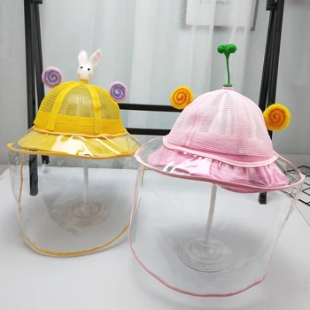 

New Anti-fog Windproof Hat Anti-saliva Face Cover Cap Kids Boys Girls Anti-spitting Infection Protective Eye Fisherman Kids Hat