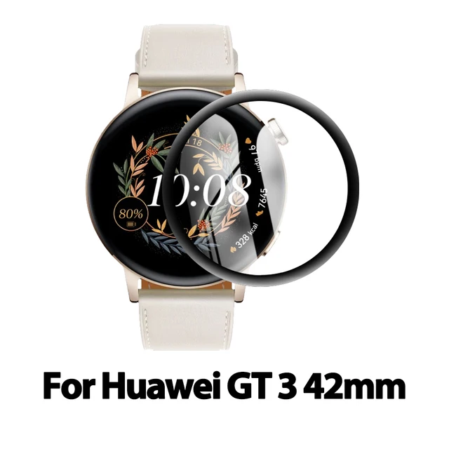 1-3PCS 9D Curved Soft Fiber Protective Glass For Huawei Hauwei Watch GT3 GT 3 42MM 46MM Smart Watch Screen Protectors Film Cover