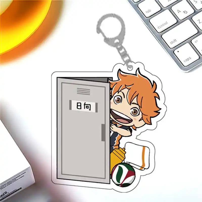 バレーボール少年キーチェーンリングアニメ Haikyuu キーリングかわいい漫画キーホルダー Sleutelhanger Aliexpress