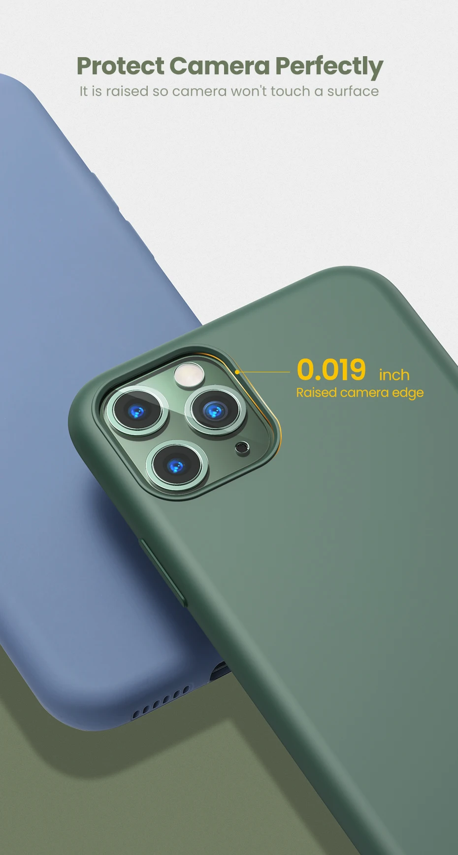 Ugreen для iPhone 11 чехол силиконовый чехол для телефона для iPhone 11 Pro Max чехол черный зеленый чехол для iPhone 11 чехол