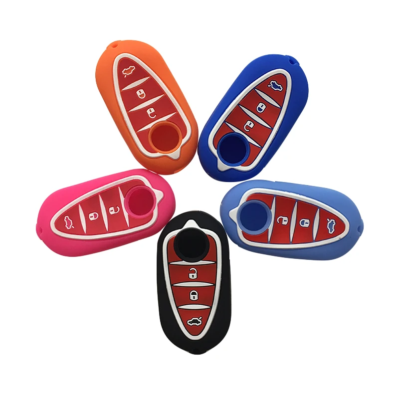 

Silicone Key Cover Case Fob Holder for Alfa Romeo 4C Mito Giulietta Myth 159 GTO GTA Car Key Cover Keychain Car Remote Control