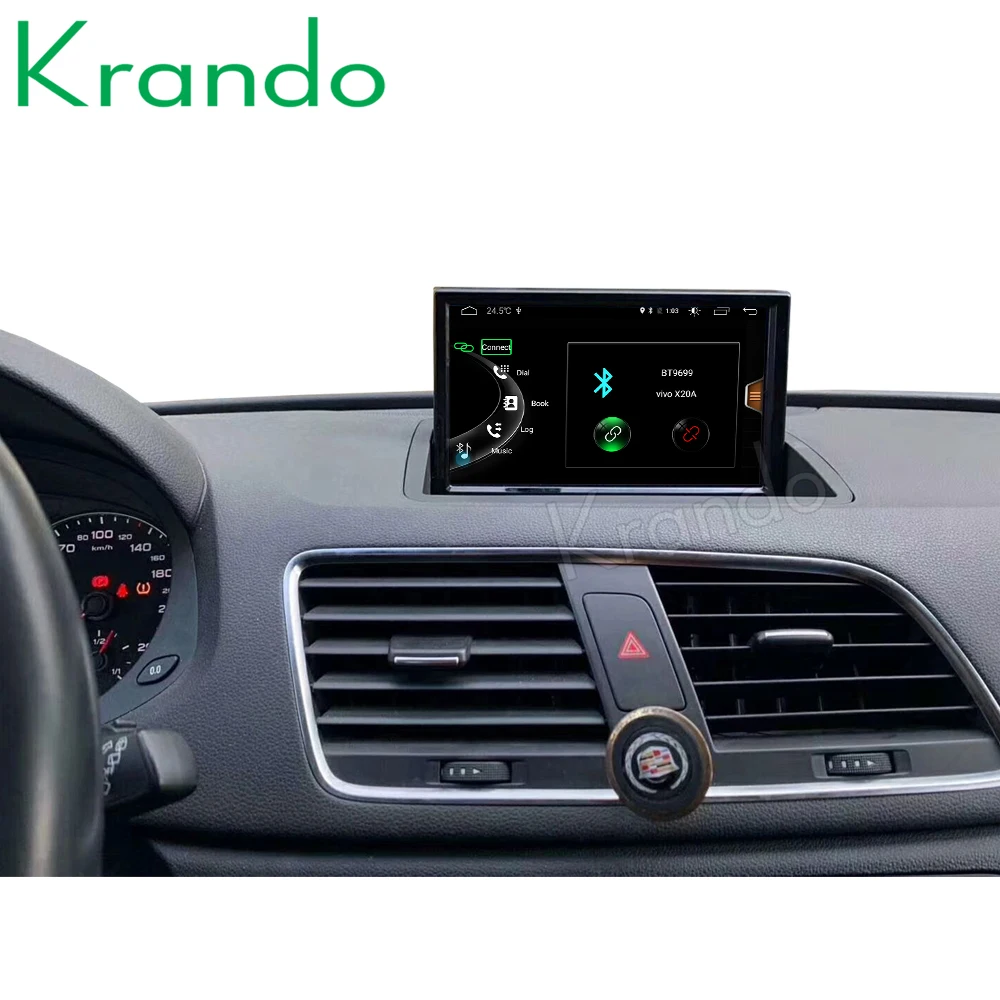 Krando Android 8.0 8-Core 4+64G Car radio audio GPS Navigation multimedia player with 4G WIFi TB for Audi Q3 2011 2012 2013-2017