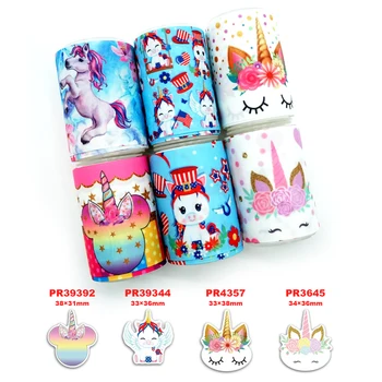 

Free shipping 50 yard per size cartoon ribbon printed grosgrain ribbon 37905