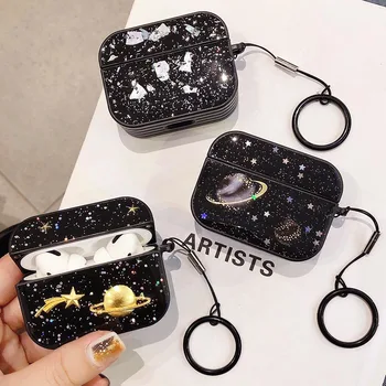 

Glitter Planet Earphone Case For Apple Airpods Pro 2 1 3 Air Pods Pro Sequins Cute Bling Star Cover AirPod Protector Case Coque