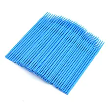 Одноразовые кисти для татуажа, Микро Кисти, безворсовые ватные тампоны палочки, кисти для наращивания ресниц, инструмент для макияжа