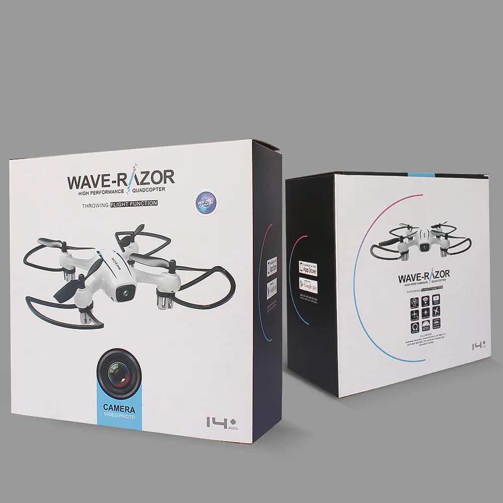 Flytec H816HW 720P 120 Wide Angle Camera Drone Dron Wifi FPV 6-Axis Gyro Altitude Hold Headless RC Quadcopter Drone (1)