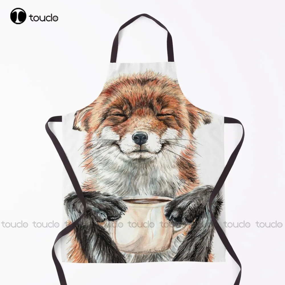 

New Morning Fox - Cute Coffee Animal Apron Aprons For Girls Unisex