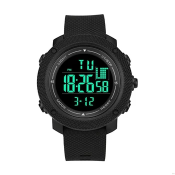 

Fashion Outdoor Sports Mens Electronic Watches Waterproof Luminous LED Digital Display Watch Silicone Strap Wristwatch Mens Gift