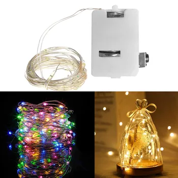 

1m Electronic String Light 3 Modes LED Fairy Lamp Garland Multi Color DIY String Lamp Christmas Party Garden Yard Decoration