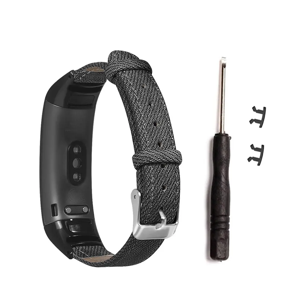 Джинсовый подлинный кожаный ремешок для часов Ремни для huawei 3/3 Pro Smart Watch Band