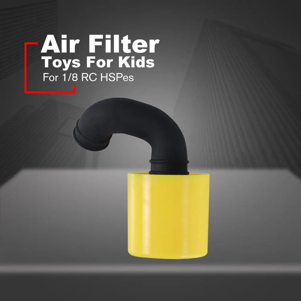 Alloy Air Filter For 1/8 RC Hobby Model Nitro Car Buggy Truck Hop-Up Parts HSP Axial 1-8 Mushrooming Heades