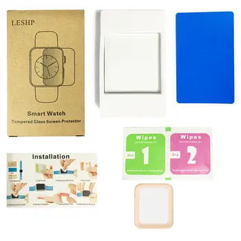 

LESHP Tempered Glass Protective Screen Clear Scratch-resistant Anti-Bubble Film LCD Guard Film for Apple Watch Series 2 42mm