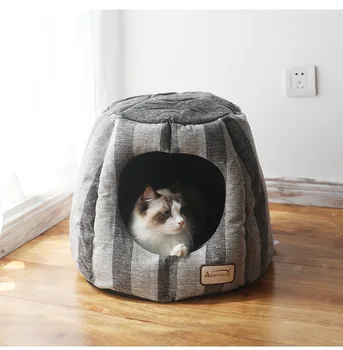 

Winter Warm Cat Litter Cat Tent Cat Dog Kennel Thick Waterproof Pumpkin Nest Pet Cat Litter