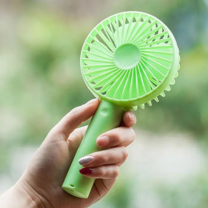 

Mini Handheld Fan Battery Operated Rechargeable USB Fan with Base Containing,3-Speed Control, Portable Electric Cooling Desk Fan