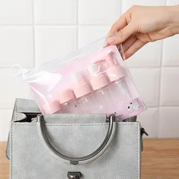 

9pcs Portable Travel Cosmetic Spray Bottle Perfume Pressed Mist Water Suit