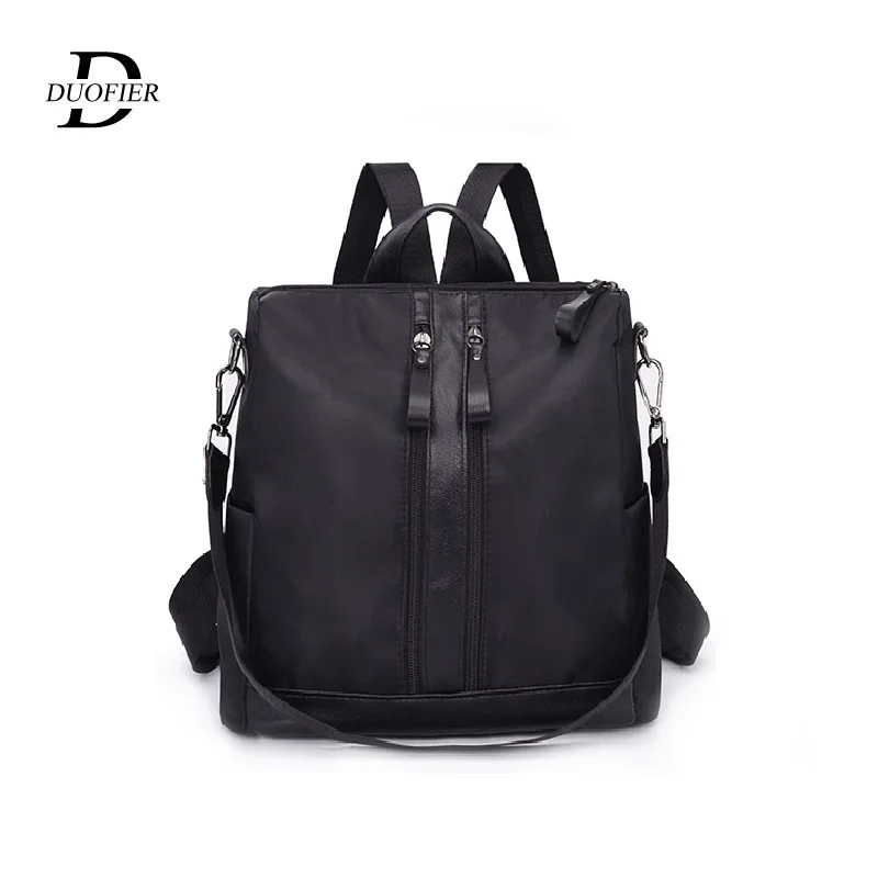

Fashion Women Backpack Designer Double Zipper Solid Color Backpacks Female Quality Leather Shoulder Bag School Girls Backpacks