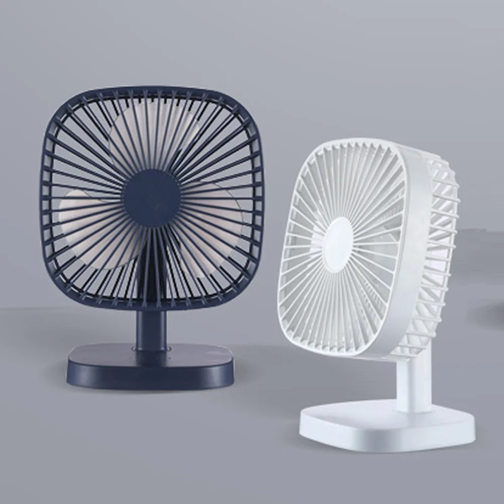 

New Style Simple USB Desktop Fan Lithium Battery Charging-Style Office Desk Top Desktop Small Fan Manufacturers Direct Selling