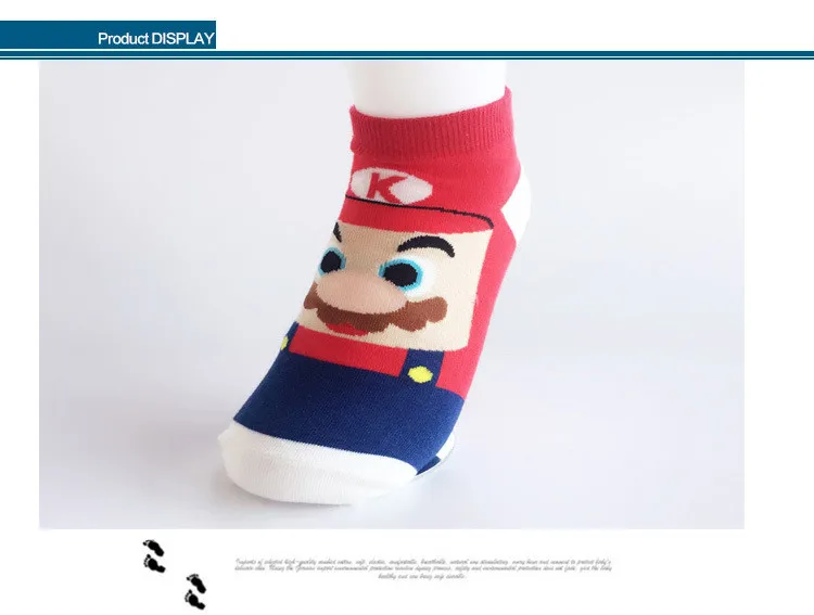 Classic Cotton Socks Kawaii Cartoon Super Mario Luigi Cosplay Props Sock Ankle Short Socks Small Mushrooms Stockings New
