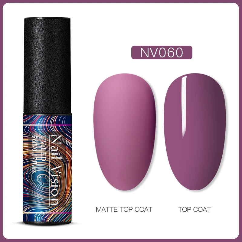 Nail Vision матовый цвет УФ-гель для ногтей 5 мл чистый цвет матовое покрытие требуется Сделай Сам Маникюр замочить от ногтей гель лак - Цвет: HHS06655