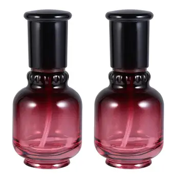

2 Pcs Glass Bottle Smooth Upscale Professional Durable Storage Container Makeup Bottle Refillable for Kitchen Travel